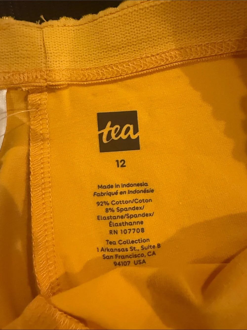 Tea Collection Gold/ Yellow Leggings - Stretchy Kids